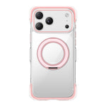 Coque de téléphone en acrylique avec support rotatif magnétique à airbag transparent sous vide, pour iPhone 17 Pro Max, pour iPhone 17 Pro, pour iPhone 17