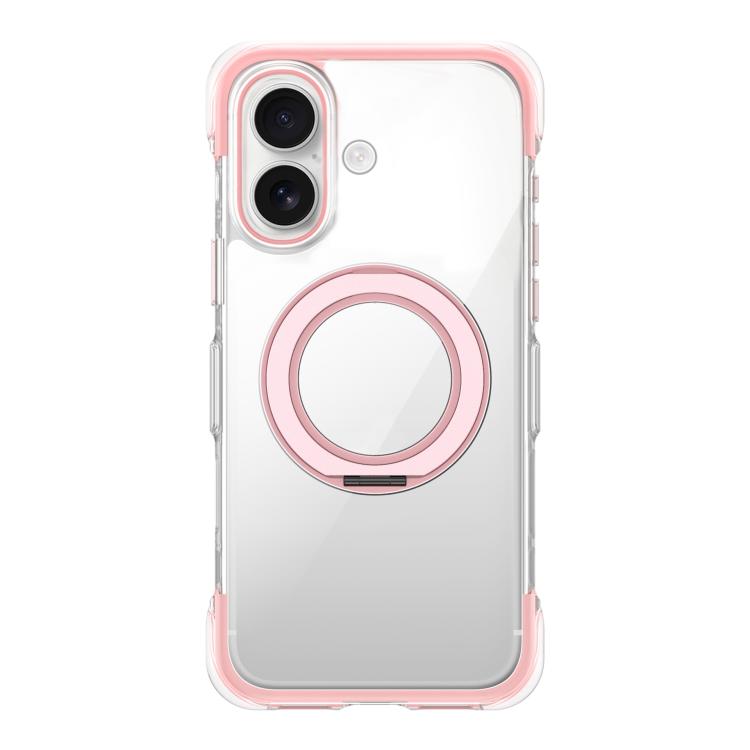 Coque de téléphone en acrylique avec support rotatif magnétique à airbag transparent sous vide, pour iPhone 17 Pro Max, pour iPhone 17 Pro, pour iPhone 17