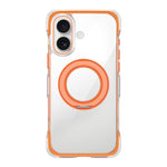 Coque de téléphone en acrylique avec support rotatif magnétique à airbag transparent sous vide, pour iPhone 17 Pro Max, pour iPhone 17 Pro, pour iPhone 17