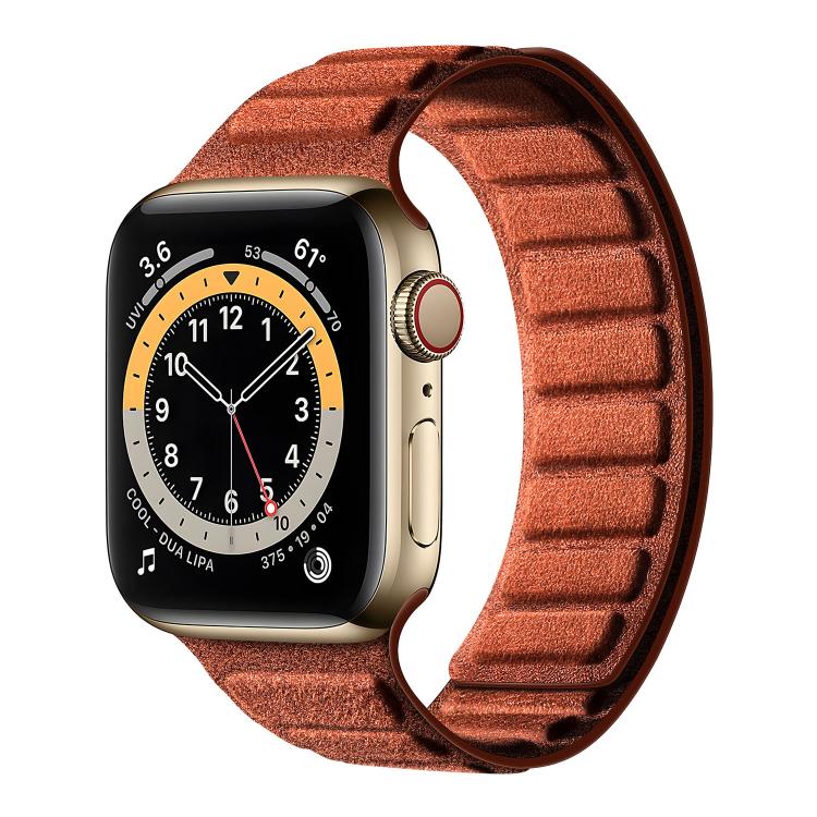 Bracelet de montre magnétique carré en suède, Pour Apple Watch 46mm / 49mm / 45mm / 44mm, Pour Apple Watch 42mm / 41mm / 40mm / 38mm