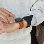 Bracelet de montre magnétique carré en suède, Pour Apple Watch 46mm / 49mm / 45mm / 44mm, Pour Apple Watch 42mm / 41mm / 40mm / 38mm