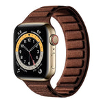 Bracelet de montre magnétique carré en suède, Pour Apple Watch 46mm / 49mm / 45mm / 44mm, Pour Apple Watch 42mm / 41mm / 40mm / 38mm