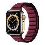 Bracelet de montre magnétique carré en suède, Pour Apple Watch 46mm / 49mm / 45mm / 44mm, Pour Apple Watch 42mm / 41mm / 40mm / 38mm