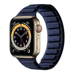 Bracelet de montre magnétique carré en suède, Pour Apple Watch 46mm / 49mm / 45mm / 44mm, Pour Apple Watch 42mm / 41mm / 40mm / 38mm