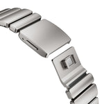 Bracelet de montre en silicone à perle unique avec boucle magnétique en acier inoxydable, pour Apple Watch 46mm / 49mm / 45mm / 44mm