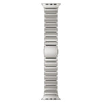 Bracelet de montre en silicone à perle unique avec boucle magnétique en acier inoxydable, pour Apple Watch 46mm / 49mm / 45mm / 44mm