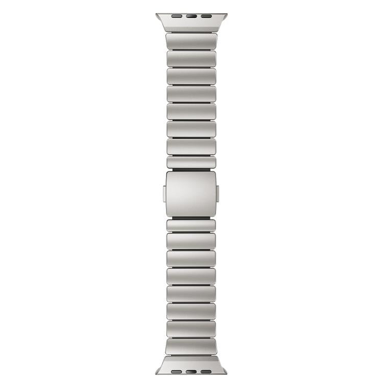 Bracelet de montre en silicone à perle unique avec boucle magnétique en acier inoxydable, pour Apple Watch 46mm / 49mm / 45mm / 44mm