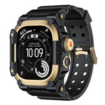 Boîtier de protection en métal et bracelet en TPU monobloc, pour Apple Watch Ultra 3 / Ultra 2 / Ultra 1 49mm