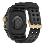 Boîtier de protection en métal et bracelet en TPU monobloc, pour Apple Watch Ultra 3 / Ultra 2 / Ultra 1 49mm