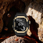 Boîtier de protection en métal et bracelet en TPU monobloc, pour Apple Watch Ultra 3 / Ultra 2 / Ultra 1 49mm