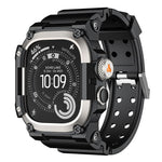 Boîtier de protection en métal et bracelet en TPU monobloc, pour Apple Watch Ultra 3 / Ultra 2 / Ultra 1 49mm