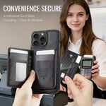 Coque portefeuille détachable magnétique RFID en cuir vegan série CaseMe Me80, pour iPhone 15 Pro Max, pour iPhone 15 Pro, pour iPhone 15 Plus / 14 Plus, pour iPhone 15, pour iPhone 14, pour iPhone 14 Pro, pour iPhone 14 Pro Max, pour iPhone 13 Pro Max