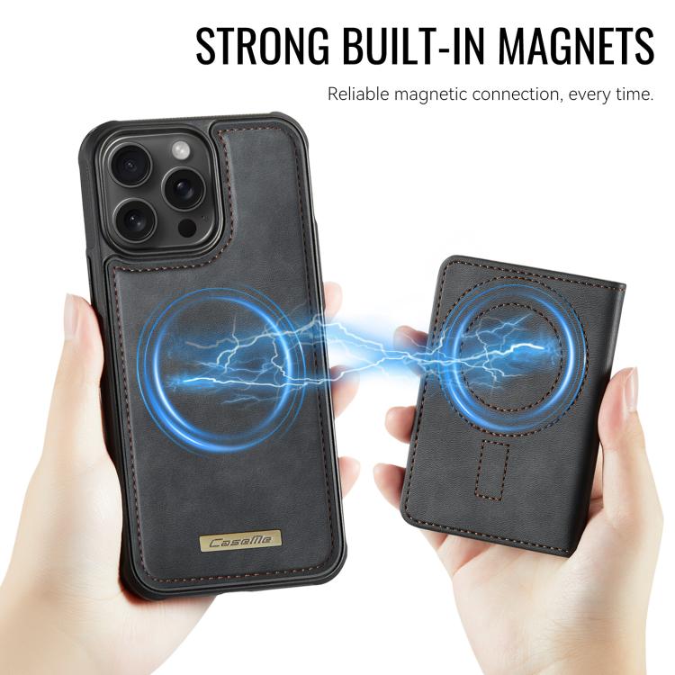 Coque portefeuille détachable magnétique RFID en cuir vegan série CaseMe Me80, pour iPhone 15 Pro Max, pour iPhone 15 Pro, pour iPhone 15 Plus / 14 Plus, pour iPhone 15, pour iPhone 14, pour iPhone 14 Pro, pour iPhone 14 Pro Max, pour iPhone 13 Pro Max