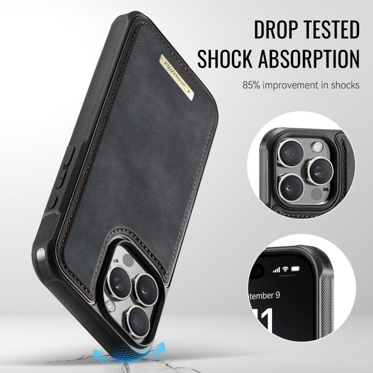 Coque portefeuille détachable magnétique RFID en cuir vegan série CaseMe Me80, pour iPhone 15 Pro Max, pour iPhone 15 Pro, pour iPhone 15 Plus / 14 Plus, pour iPhone 15, pour iPhone 14, pour iPhone 14 Pro, pour iPhone 14 Pro Max, pour iPhone 13 Pro Max