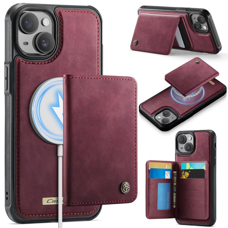 Coque portefeuille détachable magnétique RFID en cuir vegan série CaseMe Me80, pour iPhone 15 Pro Max, pour iPhone 15 Pro, pour iPhone 15 Plus / 14 Plus, pour iPhone 15, pour iPhone 14, pour iPhone 14 Pro, pour iPhone 14 Pro Max, pour iPhone 13 Pro Max