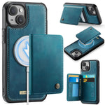 Coque portefeuille détachable magnétique RFID en cuir vegan série CaseMe Me80, pour iPhone 15 Pro Max, pour iPhone 15 Pro, pour iPhone 15 Plus / 14 Plus, pour iPhone 15, pour iPhone 14, pour iPhone 14 Pro, pour iPhone 14 Pro Max, pour iPhone 13 Pro Max