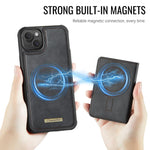 Coque de téléphone portefeuille détachable magnétique CaseMe série Me80 en cuir vegan RFID, pour iPhone 13, pour iPhone 12 / 12 Pro, pour iPhone 12 Pro Max, pour iPhone 11 Pro Max, pour iPhone 11, pour iPhone 11 Pro