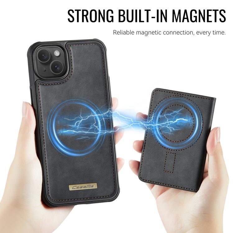 Coque de téléphone portefeuille détachable magnétique CaseMe série Me80 en cuir vegan RFID, pour iPhone 13, pour iPhone 12 / 12 Pro, pour iPhone 12 Pro Max, pour iPhone 11 Pro Max, pour iPhone 11, pour iPhone 11 Pro