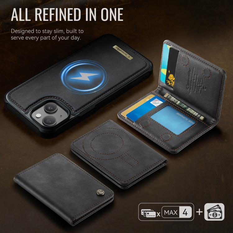 Coque de téléphone portefeuille détachable magnétique CaseMe série Me80 en cuir vegan RFID, pour iPhone 13, pour iPhone 12 / 12 Pro, pour iPhone 12 Pro Max, pour iPhone 11 Pro Max, pour iPhone 11, pour iPhone 11 Pro