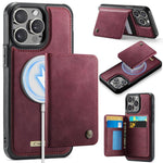 Coque de téléphone portefeuille détachable magnétique CaseMe série Me80 en cuir vegan RFID, pour iPhone 13, pour iPhone 12 / 12 Pro, pour iPhone 12 Pro Max, pour iPhone 11 Pro Max, pour iPhone 11, pour iPhone 11 Pro