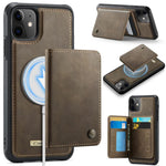 Coque de téléphone portefeuille détachable magnétique CaseMe série Me80 en cuir vegan RFID, pour iPhone 13, pour iPhone 12 / 12 Pro, pour iPhone 12 Pro Max, pour iPhone 11 Pro Max, pour iPhone 11, pour iPhone 11 Pro