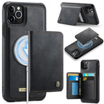 Coque de téléphone portefeuille détachable magnétique CaseMe série Me80 en cuir vegan RFID, pour iPhone 13, pour iPhone 12 / 12 Pro, pour iPhone 12 Pro Max, pour iPhone 11 Pro Max, pour iPhone 11, pour iPhone 11 Pro