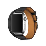 Bracelet universel en cuir à double boucle 42 mm pour Apple Watch 3 / 2 / 1re génération