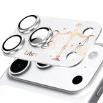Pour iPhone 17 Pro Max Douze Constellations Armure Intégrée Entièrement Couvrante Film d'Objectif d'Appareil Photo en Métal Givré, Bélier, Vierge, Taureau, Cancer, Capricorne, Sagittaire, Lion, Poissons, Gémeaux, Verseau, Balance, Scorpion