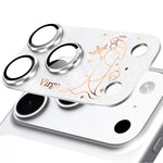 Pour iPhone 17 Pro Douze Constellations Armure Intégrée Entièrement Couvrante Film d'Objectif d'Appareil Photo en Métal Givré, Scorpion, Balance, Verseau, Gémeaux, Poissons, Lion, Sagittaire, Capricorne, Cancer, Taureau, Vierge, Bélier