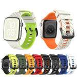 Bracelet de montre en silicone bicolore en diagonale, pour Apple Watch 46 mm / 49 mm / 45 mm / 44 mm