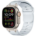 Bracelet de montre en silicone couleur unie, style marchepied, personnalisé, pour Apple Watch 49mm / 46mm / 45mm / 44mm