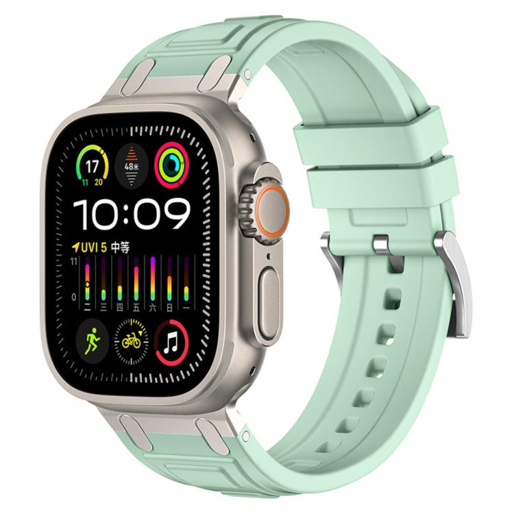 Bracelet de montre en silicone à triple couche blindée, pour Apple Watch 49mm / 46mm / 45mm / 44mm, pour Apple Watch 42mm / 41mm / 40mm / 38mm