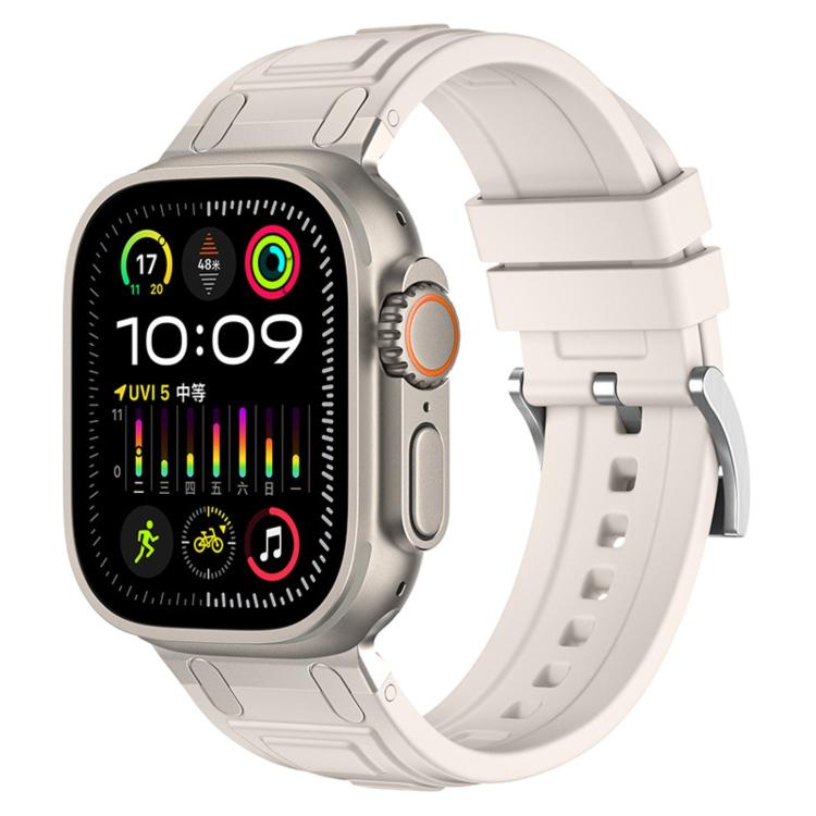 Bracelet de montre en silicone à triple couche blindée, pour Apple Watch 49mm / 46mm / 45mm / 44mm, pour Apple Watch 42mm / 41mm / 40mm / 38mm