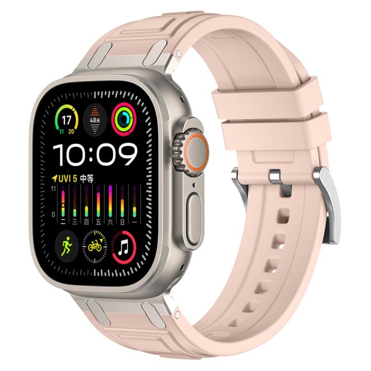 Bracelet de montre en silicone à triple couche blindée, pour Apple Watch 49mm / 46mm / 45mm / 44mm, pour Apple Watch 42mm / 41mm / 40mm / 38mm
