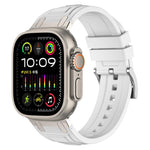 Bracelet de montre en silicone à triple couche blindée, pour Apple Watch 49mm / 46mm / 45mm / 44mm, pour Apple Watch 42mm / 41mm / 40mm / 38mm