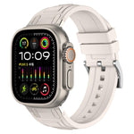 Bracelet de montre en silicone à triple couche blindée, pour Apple Watch 49mm / 46mm / 45mm / 44mm, pour Apple Watch 42mm / 41mm / 40mm / 38mm