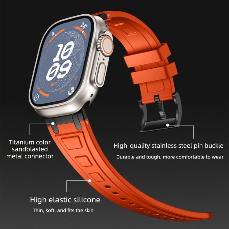 Bracelet de montre en silicone à triple couche blindée, pour Apple Watch 49mm / 46mm / 45mm / 44mm, pour Apple Watch 42mm / 41mm / 40mm / 38mm