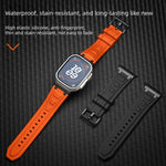 Bracelet de montre en silicone à triple couche blindée, pour Apple Watch 49mm / 46mm / 45mm / 44mm, pour Apple Watch 42mm / 41mm / 40mm / 38mm