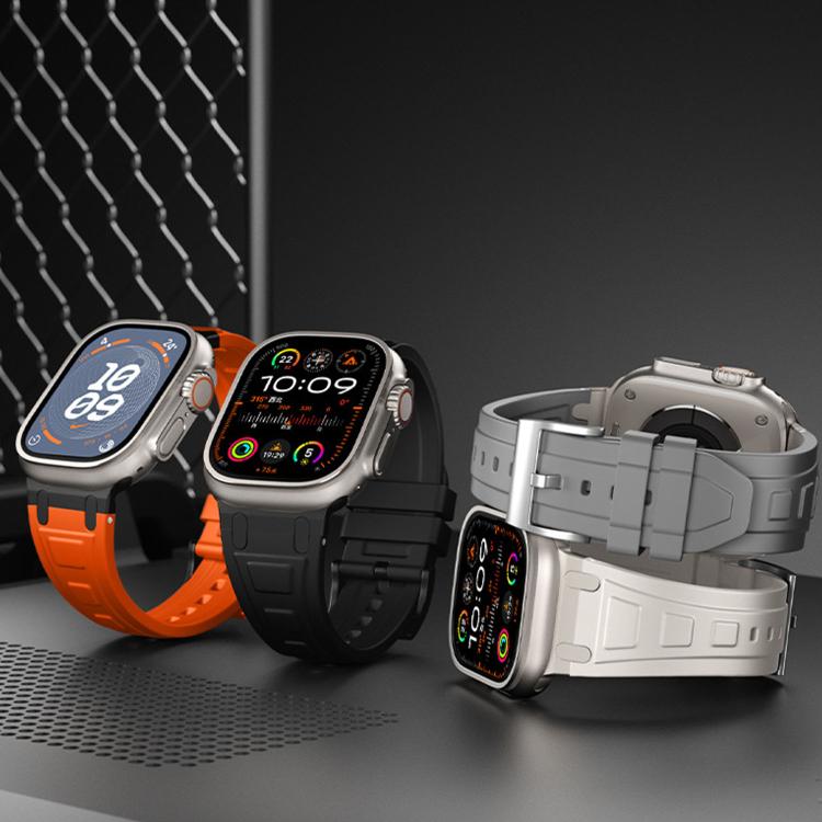 Bracelet de montre en silicone à triple couche blindée, pour Apple Watch 49mm / 46mm / 45mm / 44mm, pour Apple Watch 42mm / 41mm / 40mm / 38mm