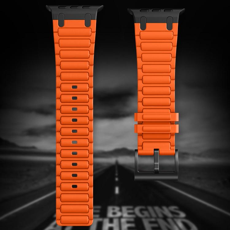 Bracelet de montre en silicone à texture en I renforcée, pour Apple Watch 49mm / 46mm / 45mm / 44mm, pour Apple Watch 42mm / 41mm / 40mm / 38mm