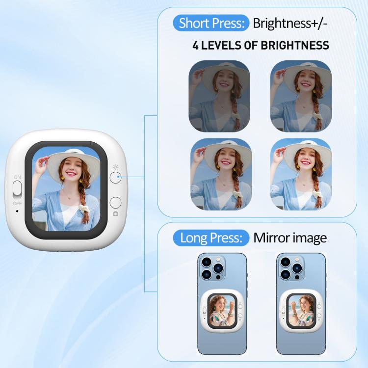 Appareil D12 Fin et Mini, à Écran sans Fil Magnétique pour Selfie, avec Fonction de Diffusion d'Écran
