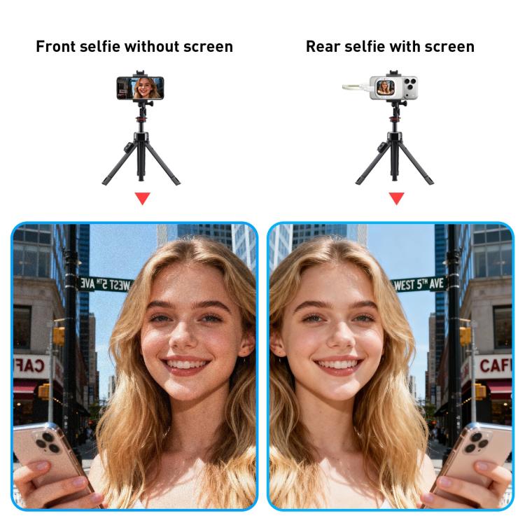 Appareil D12 Fin et Mini, à Écran sans Fil Magnétique pour Selfie, avec Fonction de Diffusion d'Écran