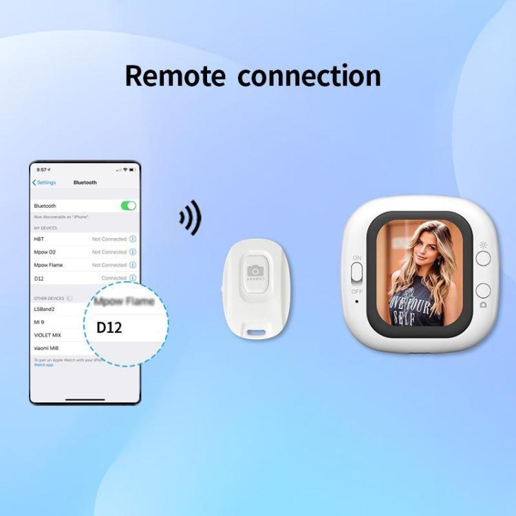 Appareil D12 Fin et Mini, à Écran sans Fil Magnétique pour Selfie, avec Fonction de Diffusion d'Écran