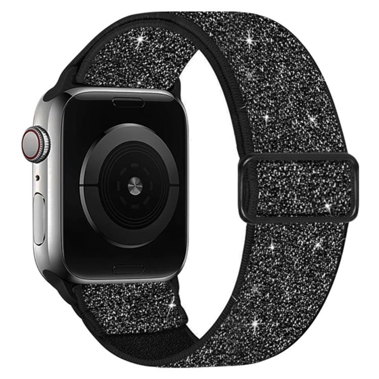Bracelet de montre en nylon élastique pailleté, pour Apple Watch 49 mm / 46 mm / 45 mm / 44 mm, pour Apple Watch 42 mm / 41 mm / 40 mm / 38 mm