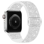 Bracelet de montre en nylon élastique pailleté, pour Apple Watch 49 mm / 46 mm / 45 mm / 44 mm, pour Apple Watch 42 mm / 41 mm / 40 mm / 38 mm