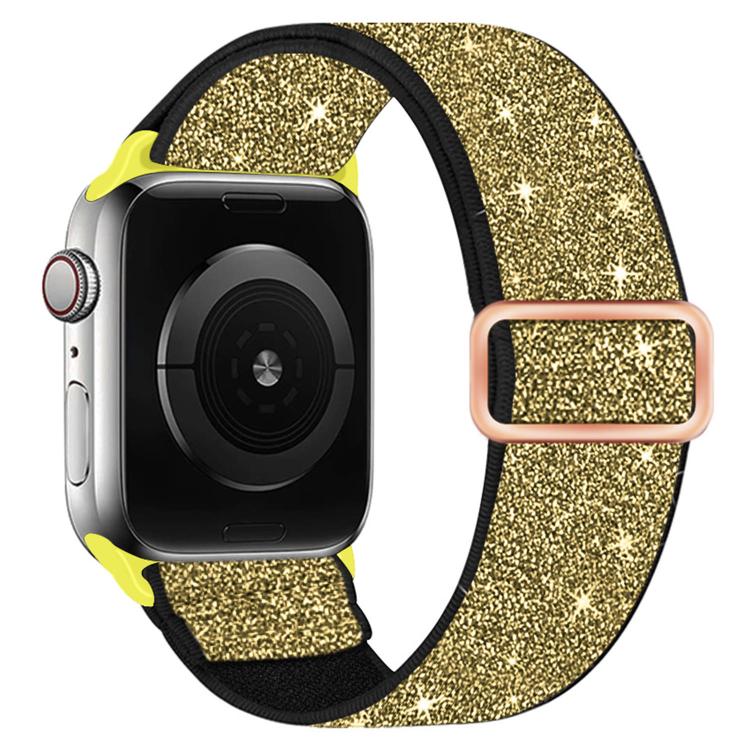 Bracelet de montre en nylon élastique pailleté, pour Apple Watch 49 mm / 46 mm / 45 mm / 44 mm, pour Apple Watch 42 mm / 41 mm / 40 mm / 38 mm