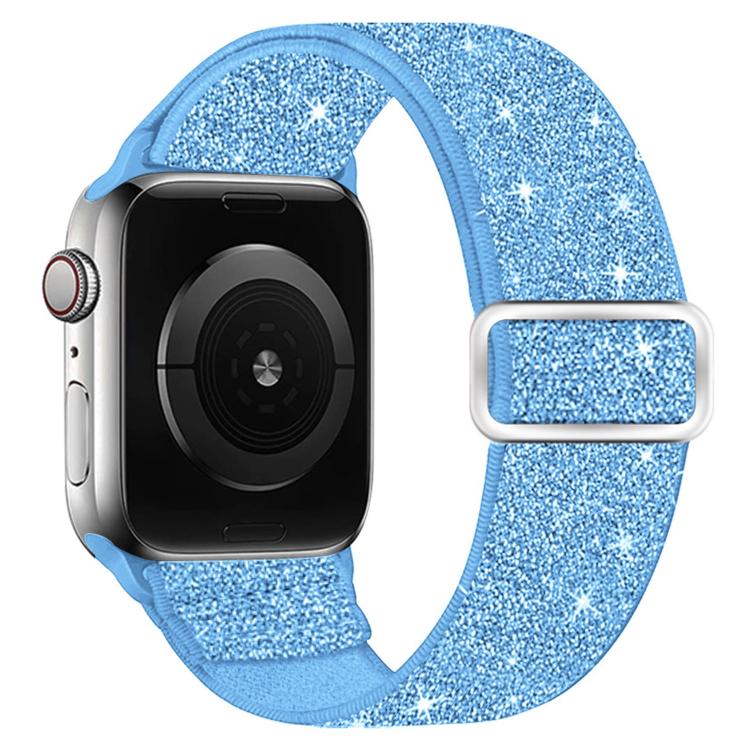 Bracelet de montre en nylon élastique pailleté, pour Apple Watch 49 mm / 46 mm / 45 mm / 44 mm, pour Apple Watch 42 mm / 41 mm / 40 mm / 38 mm