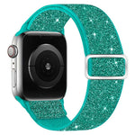 Bracelet de montre en nylon élastique pailleté, pour Apple Watch 49 mm / 46 mm / 45 mm / 44 mm, pour Apple Watch 42 mm / 41 mm / 40 mm / 38 mm