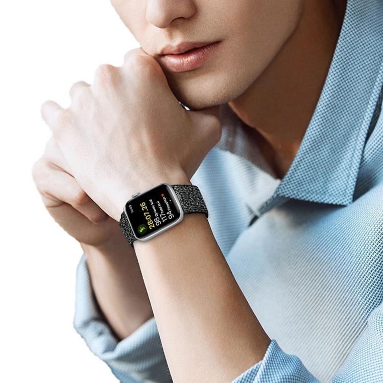Bracelet de montre en nylon élastique pailleté, pour Apple Watch 49 mm / 46 mm / 45 mm / 44 mm, pour Apple Watch 42 mm / 41 mm / 40 mm / 38 mm