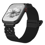 Bracelet de montre en nylon sergé extensible avec boucle magnétique nœud chinois, pour Apple Watch 49mm / 46mm / 45mm / 44mm, pour Apple Watch 42mm / 41mm / 40mm / 38mm